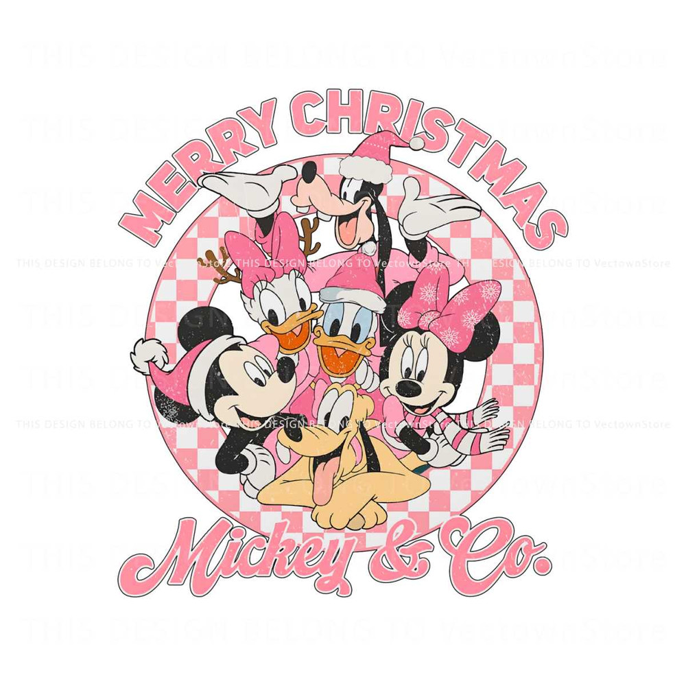 Merry Christmas Mickey And Co PNG.jpg