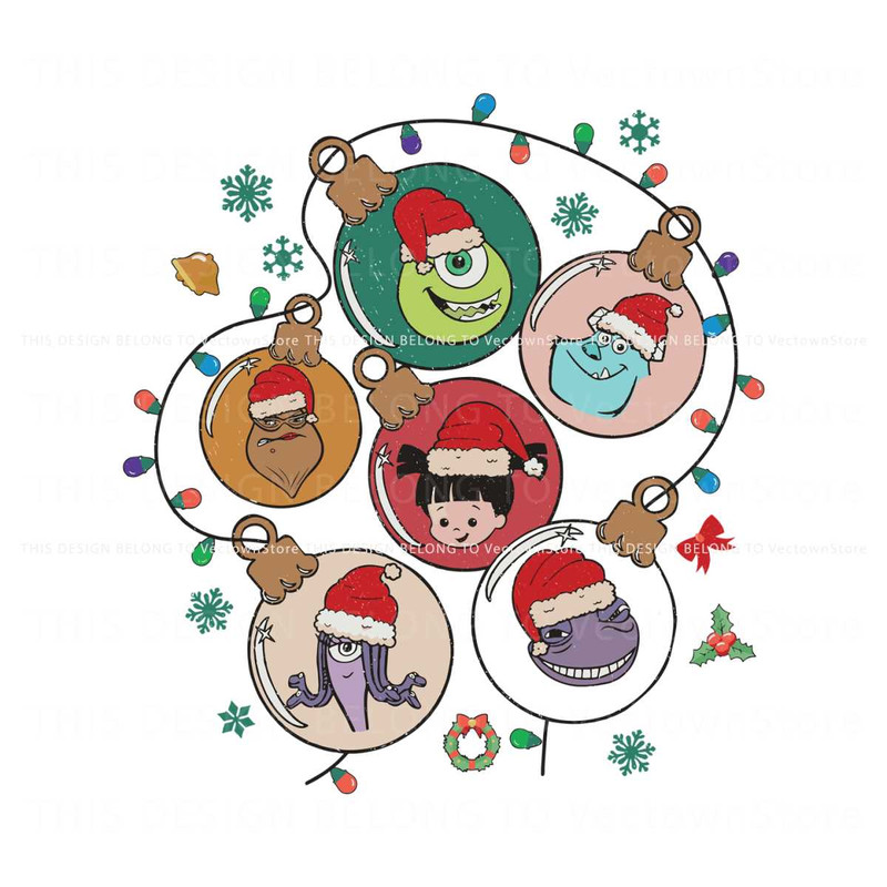 Monster Inc Christmas Light Ornament SVG.jpg