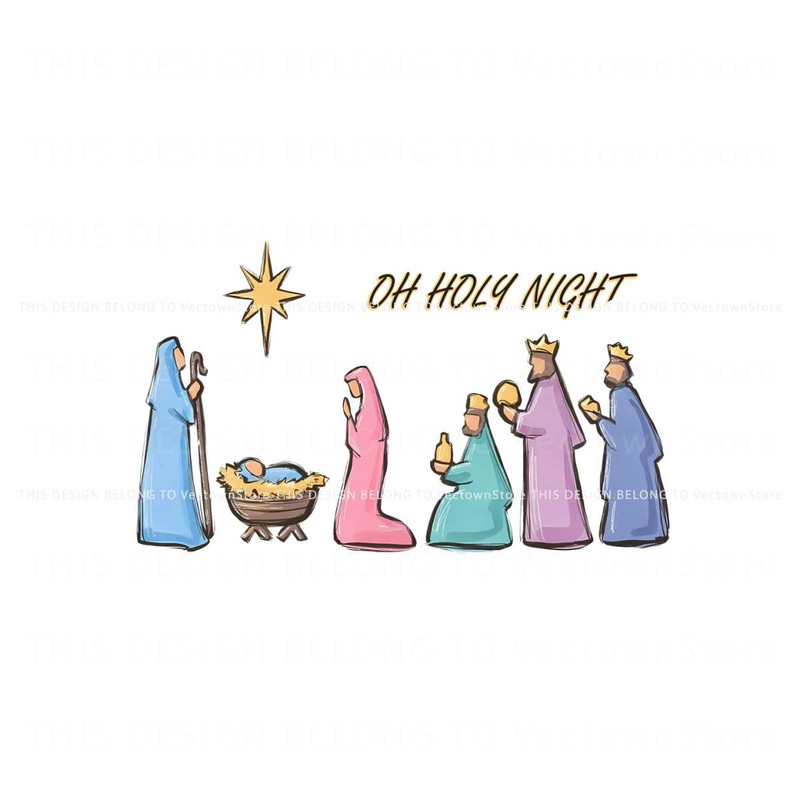 Oh Holy Night True Story Nativity SVG.jpg