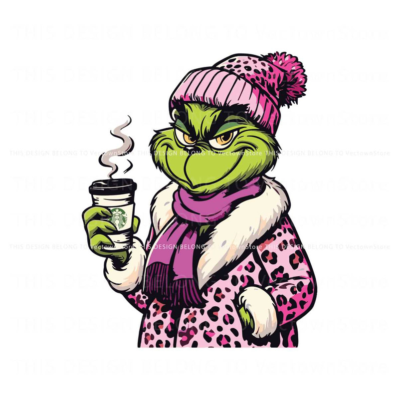 Pink Leopard Grinchy And Bougie SVG.jpg