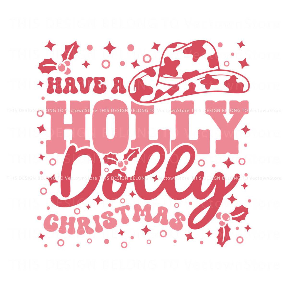 Pink Leopard Holly Dolly Christmas SVG.jpg