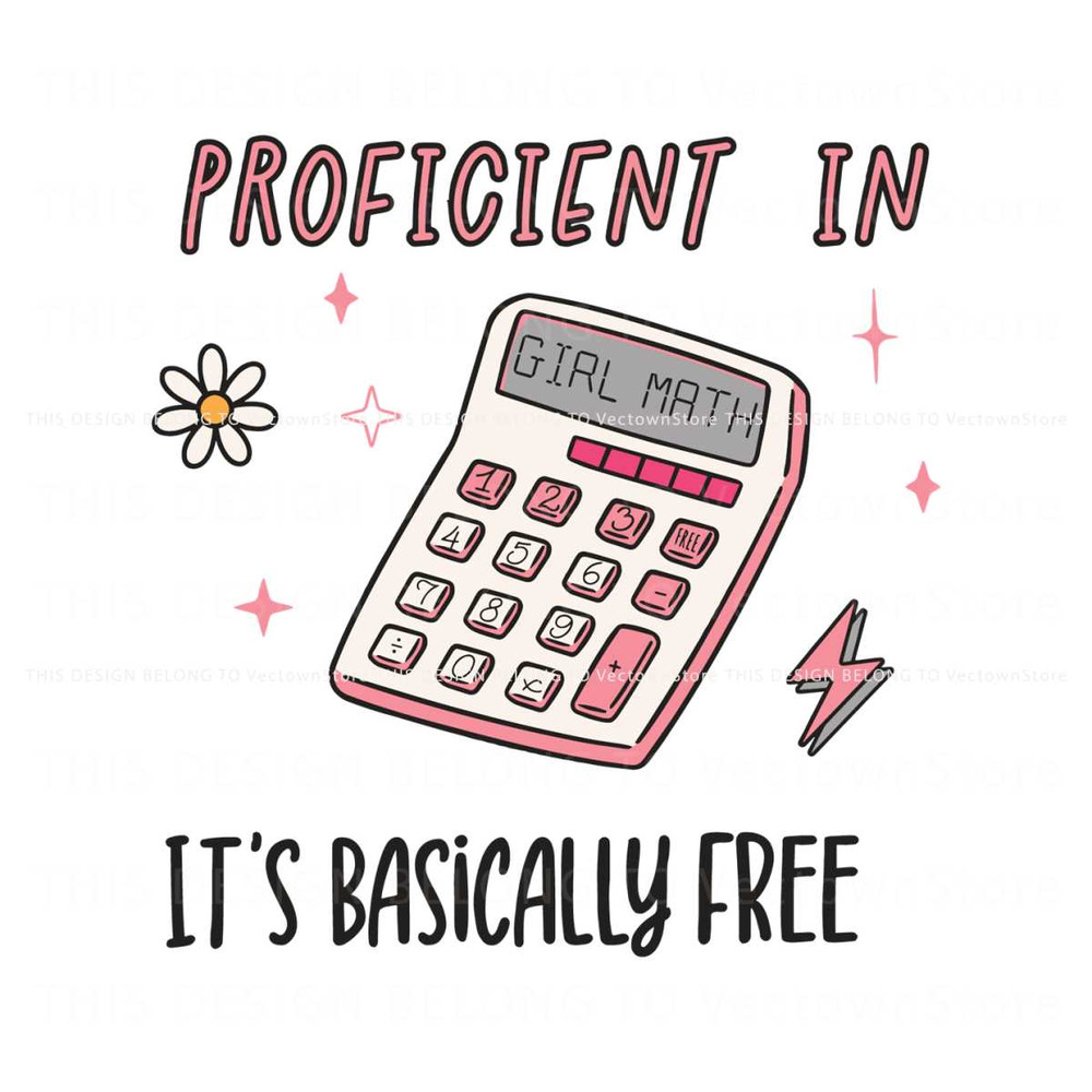 Proficient In Girl Math Calculator SVG.jpg