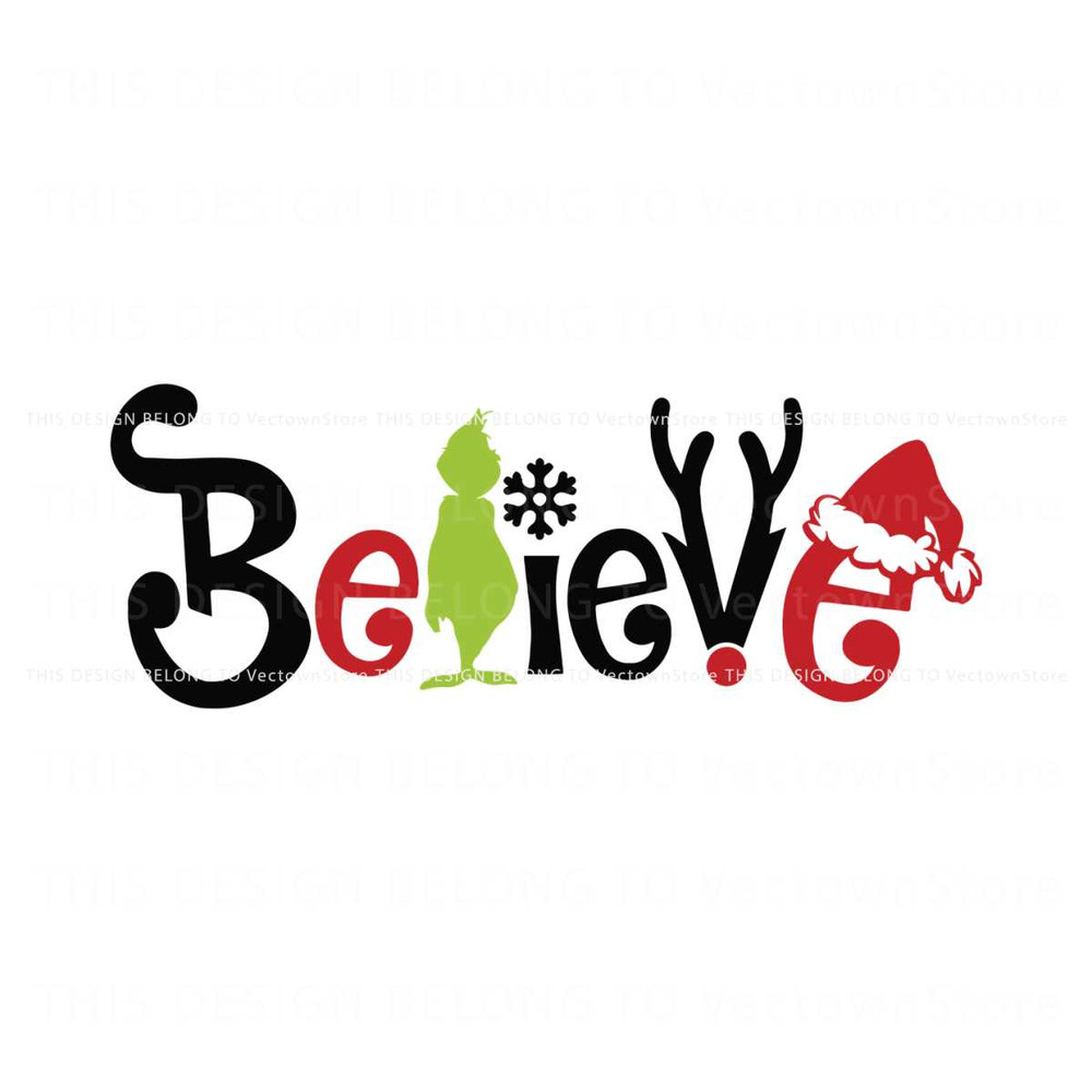 Retro Grinch Believe Christmas SVG.jpg