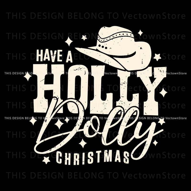 Retro Holly Dolly Christmas SVG.jpg