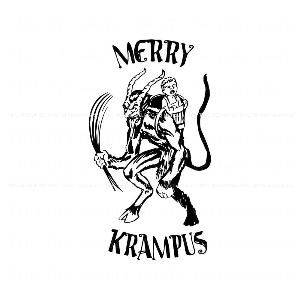 Retro Merry Krampus Horror Xmas SVG.jpg