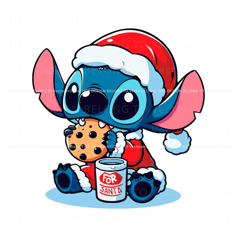 Stitch Christmas Cookie For Santa SVG.jpg