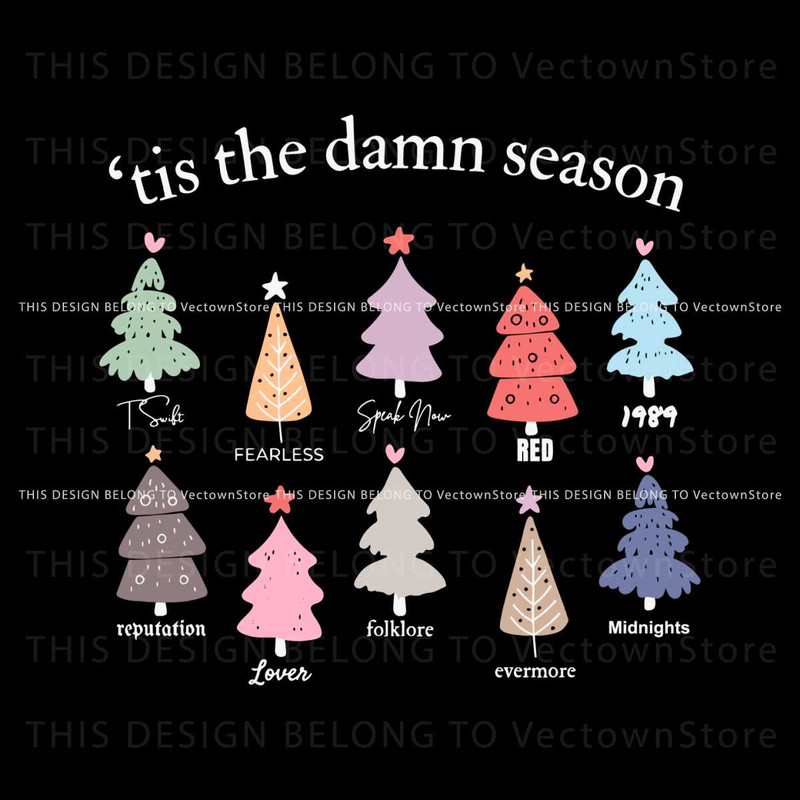 Tis The Damn Season Christmas Tree Svg.jpg