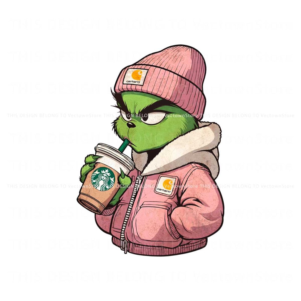 Vintage Boujee Grinch Christmas PNG.jpg