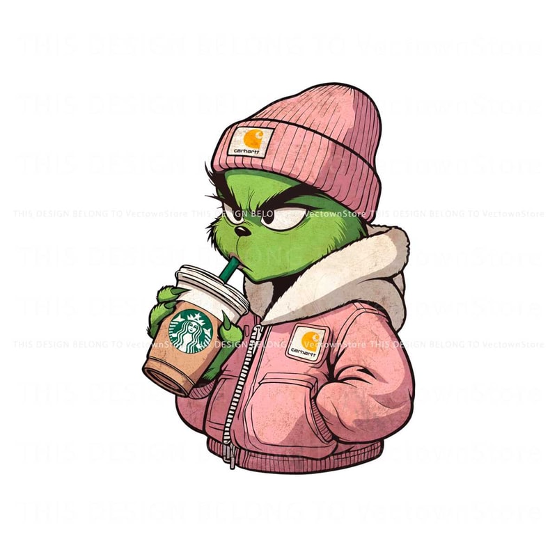 Vintage Boujee Grinch Christmas PNG.jpg