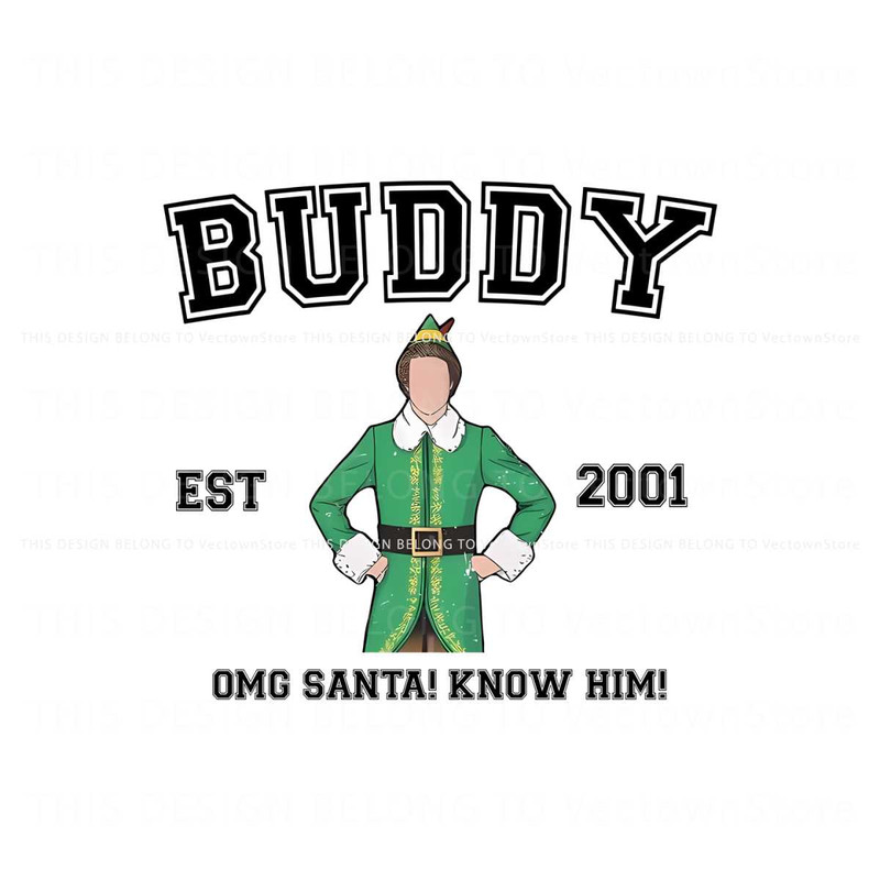 Vintage Buddy 2001 Santa I Know Him SVG.jpg