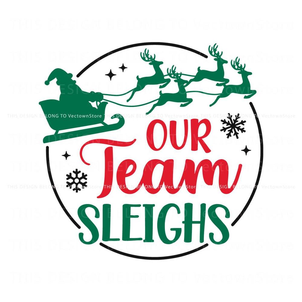 Vintage Our Team Sleighs SVG.jpg