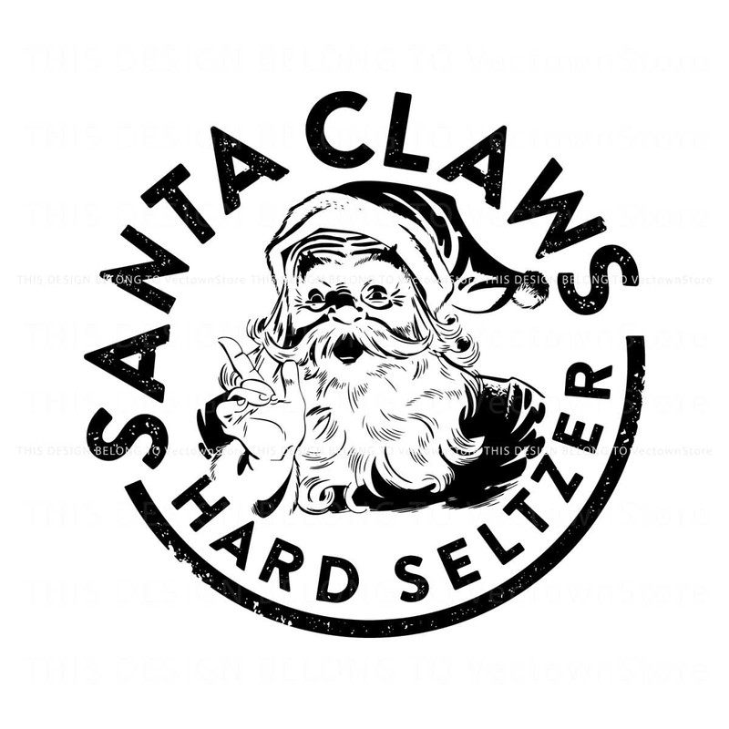 Vintage Santa Claws Hard Seltzer SVG.jpg