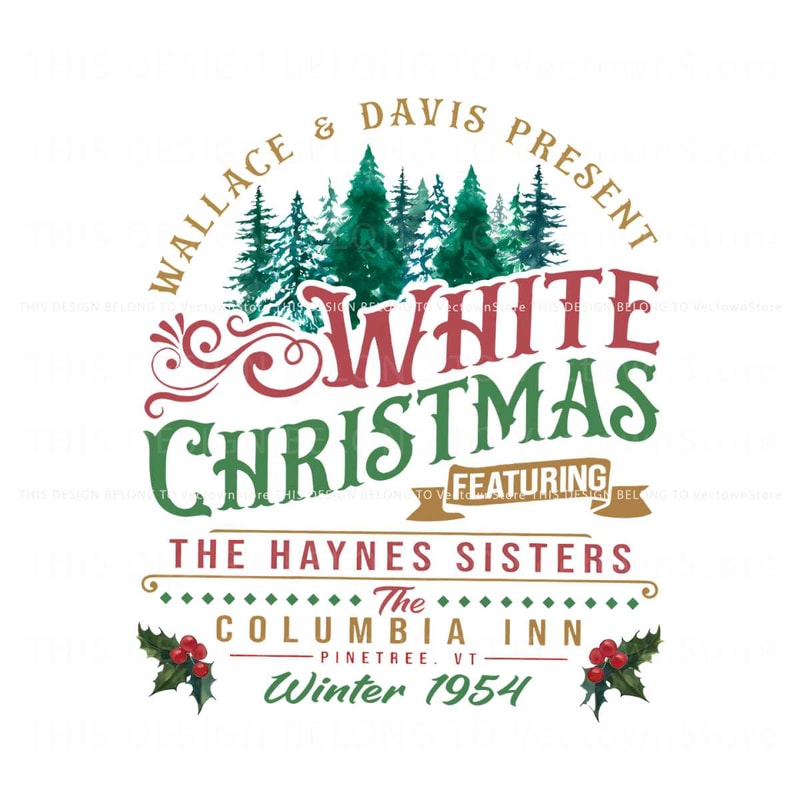 Vintage White Christmas Movie The Haynes Sisters PNG.jpg