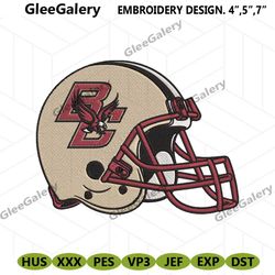 boston college eagles helmet machine embroidery digitizing