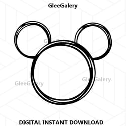 mickey mouse outline svg free, trending svg, disney svg