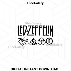 led zeppelin svg, led zeppelin logo svg, rock band svg, rock svg, band svg, music svg