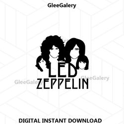 led zeppelin svg, led zeppelin silhouette svg, jimmy page, robert plant, john paul jones, john bonham svg, rock band svg