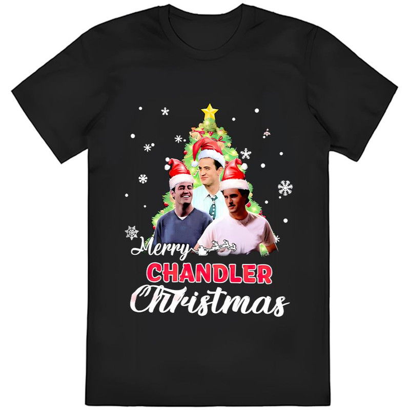 Chandler Bing Matthew Perry Dusan Cinkota Merry Christmas Tree Snow Shirt .jpg