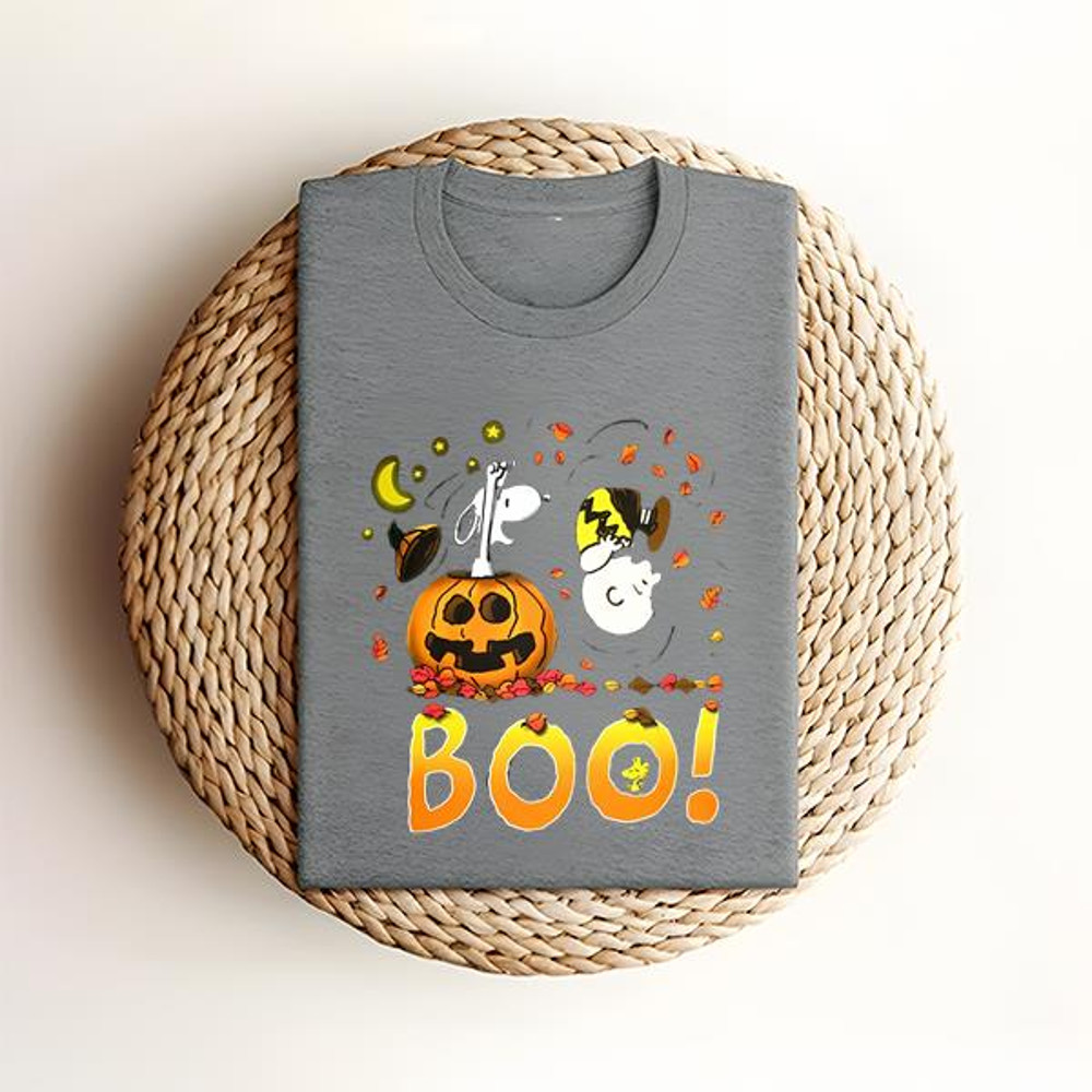 Charlie Brown and Snoopy Boo Shirt, Snoopy Halloween Shirt .jpg