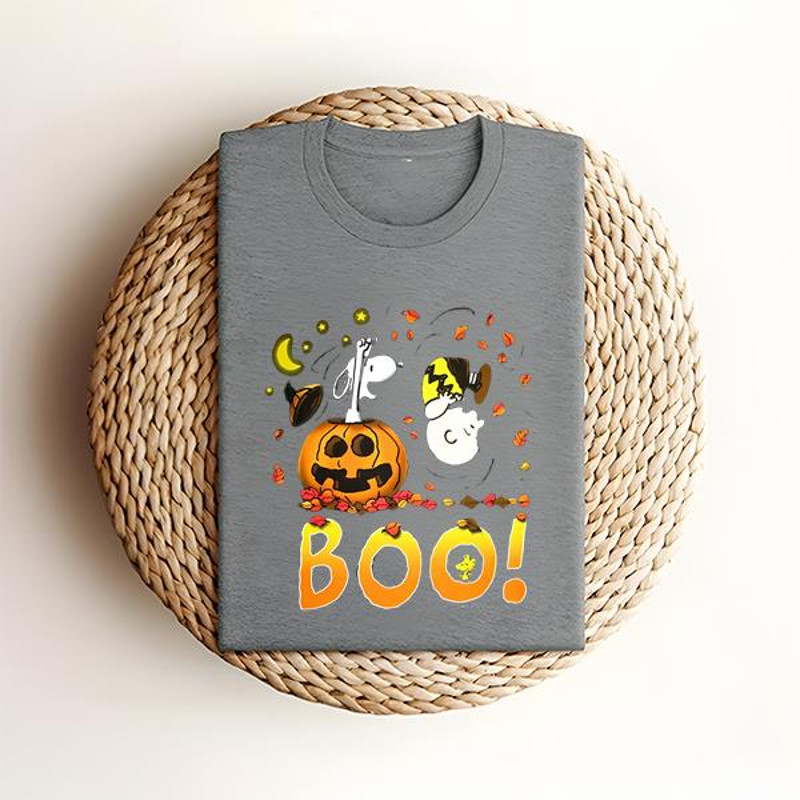 Charlie Brown and Snoopy Boo Shirt, Snoopy Halloween Shirt .jpg