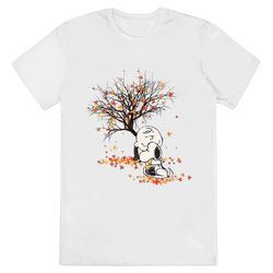 charlie brown hug snoopy happy fall shirt