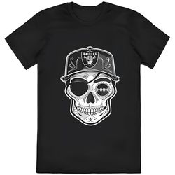 day of the dead inspired raiders t-shirt dia de los muertos tee