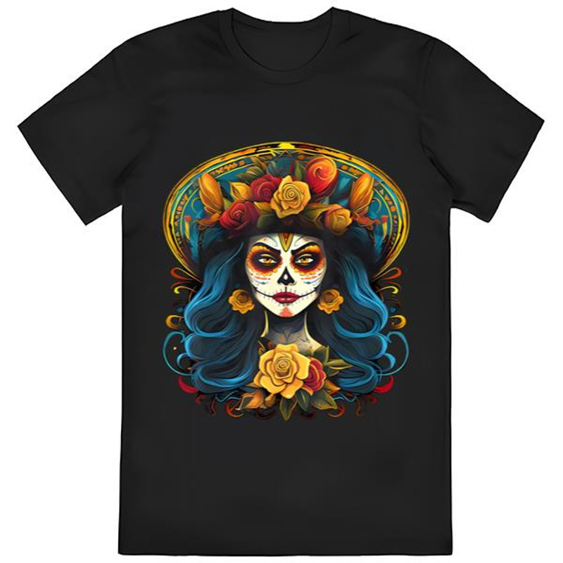 De Los Muertos La Catrina Day of the Dead T-Shirt .jpg