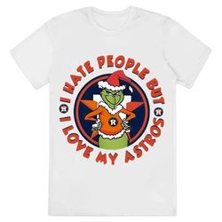 grinch i hate people but i love my astro baseball t-shirt