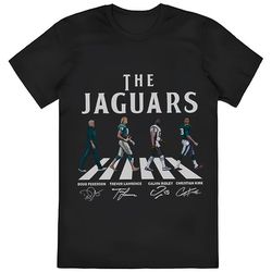 jaguars walking abbey road signatures football shirt