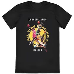 lebron james the king basketball all time scoring leader shirt