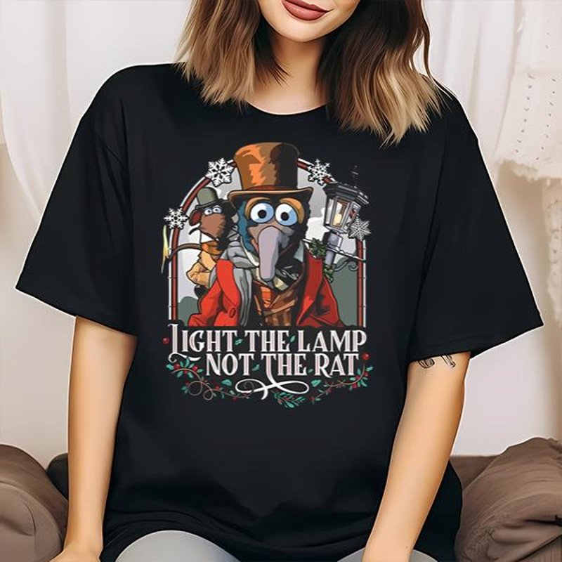 Muppet Christmas Carol Light The Lamp Not The Rat Shirt .jpg