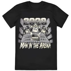 raiders man in the arena shirt
