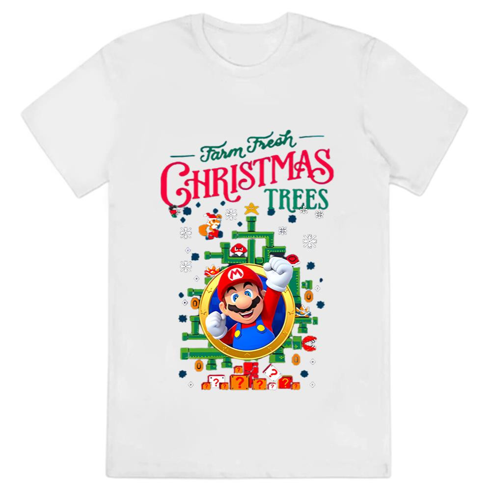 Super Mario Farm Fresh Christmas Trees Shirt .jpg