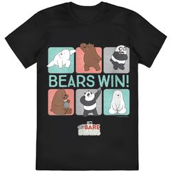 womens cn we bare bears bears win tiles t-shirt