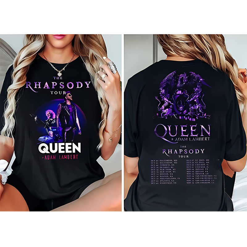 Queen Adam Lambert The Rhapsody Tour 2023 T-Shirt .jpg