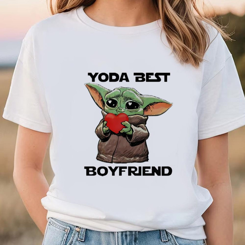 Baby Yoda Best Boyfriend Valentine Day T-shirt .jpg