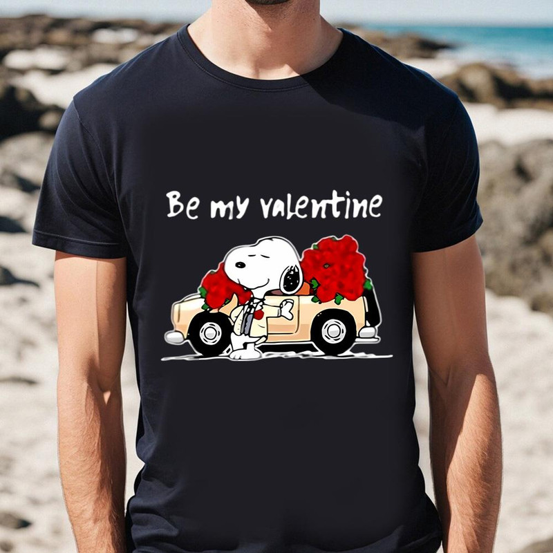 Be My Valentine Snoopy Roses Snoopy Valentine Christmas Shirt .jpg