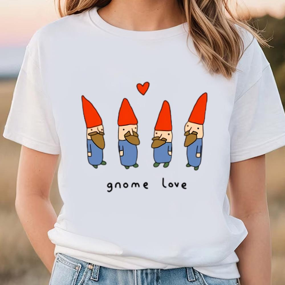 Cute Gnome Love Valentine T-Shirt .jpg