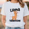 Cute Llama Valentine Day Shirt .jpg
