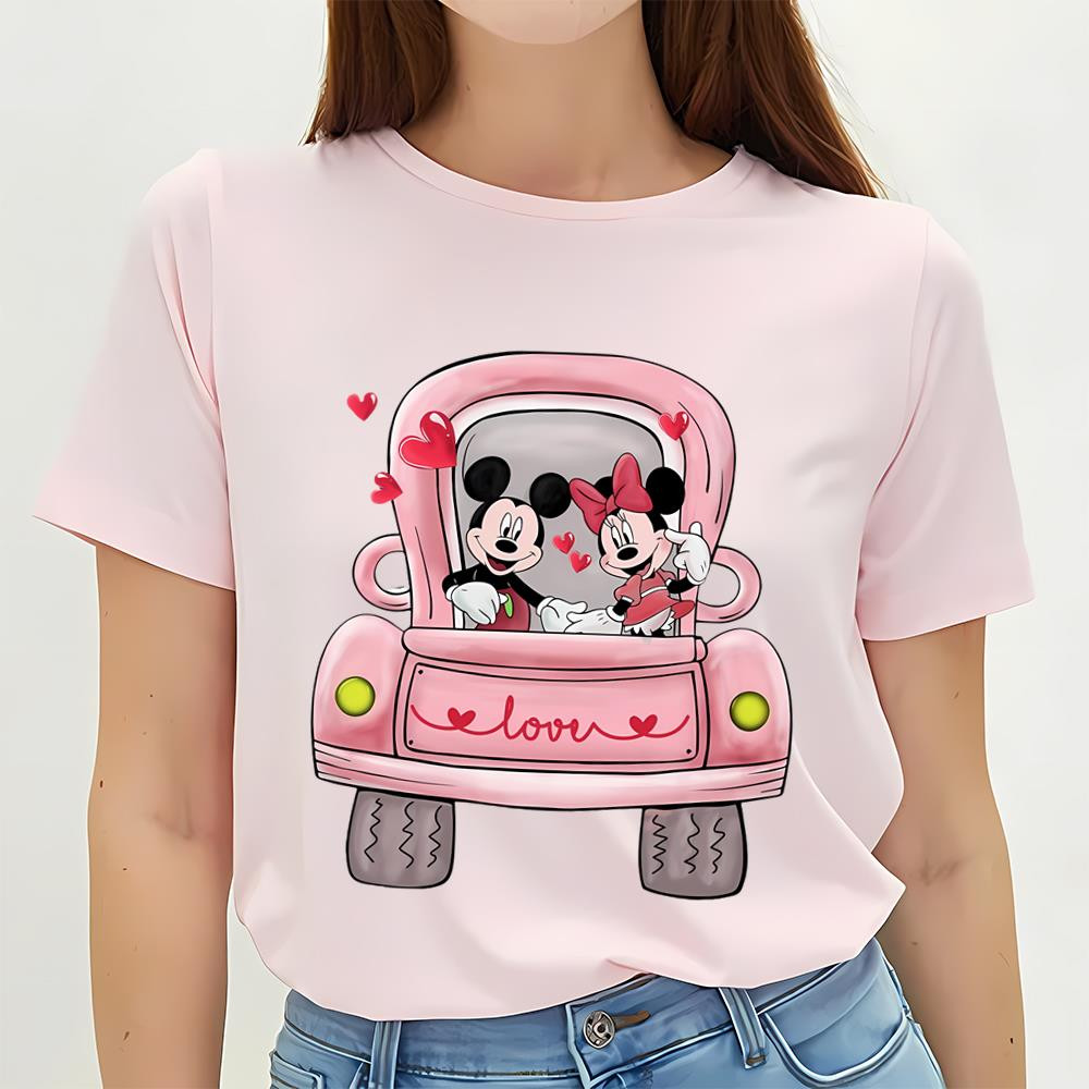 Disney Happy Valentine's Truck Mickey And Minnie Valentine Shirt .jpg