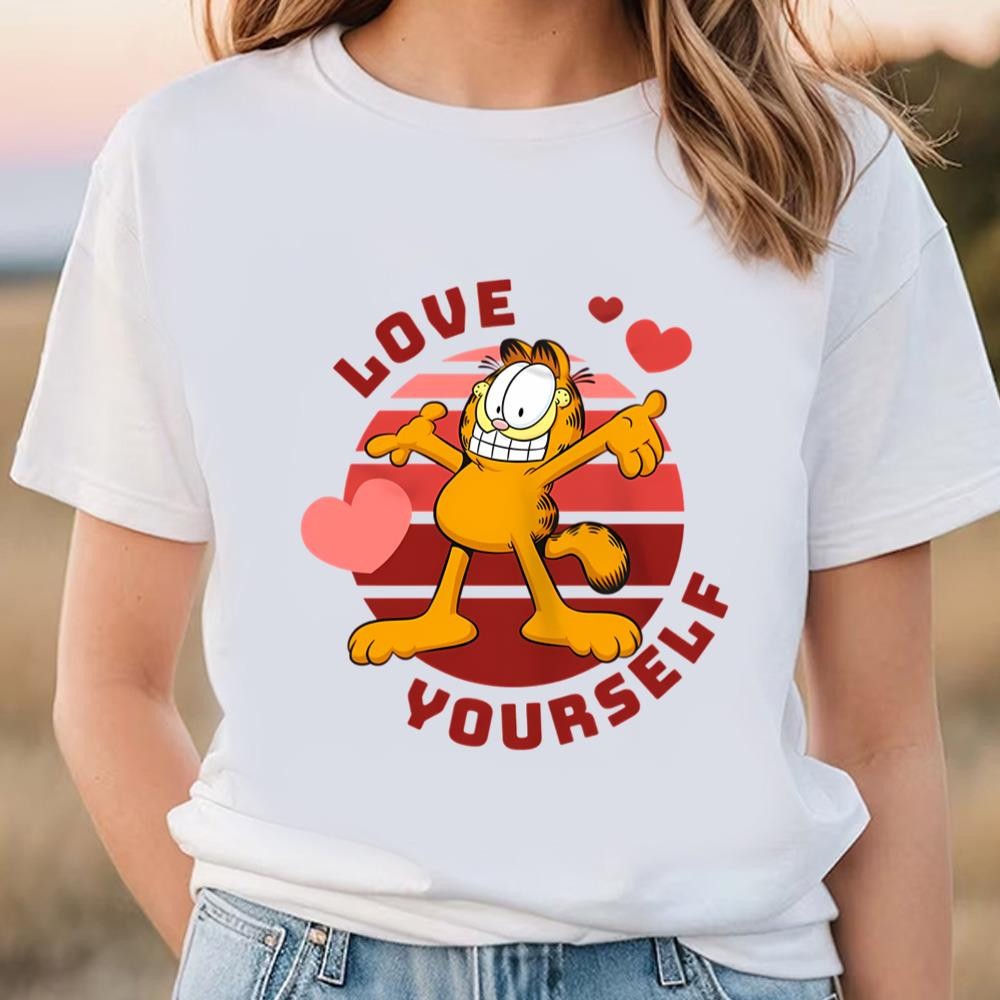 Garfield Love Yourself Valentine T-Shirt .jpg