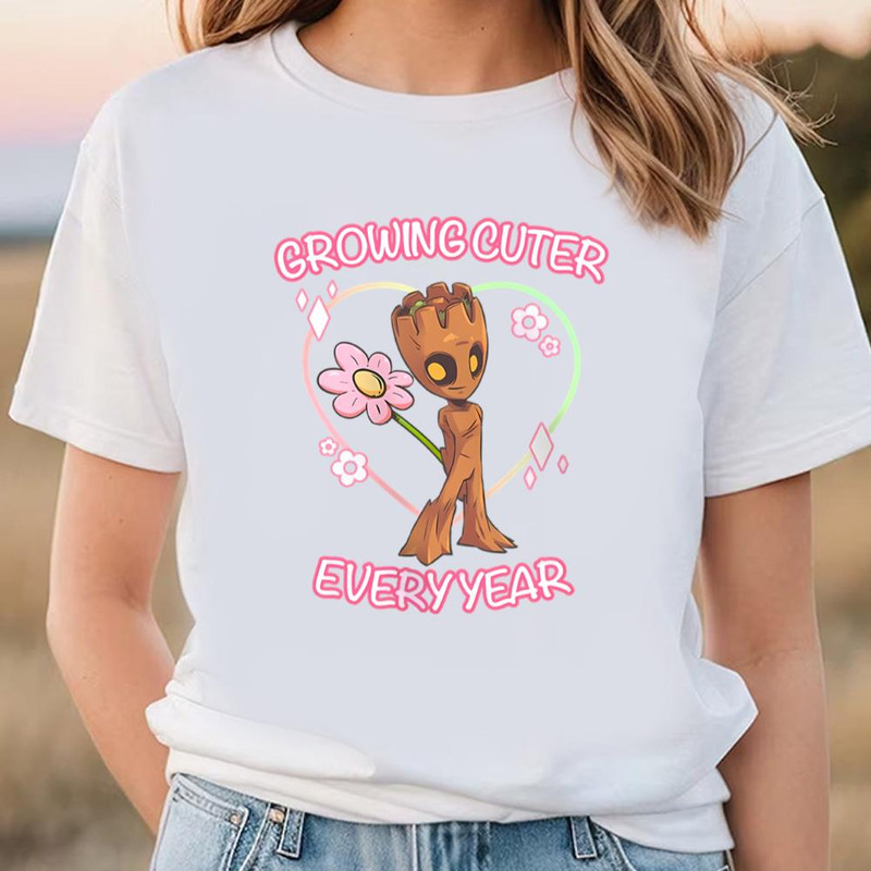 Guardians Of The Galaxy Groot Growing Cuter T-shirt .jpg