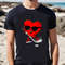 Happy Valentine Day Heart Playing Ice Hockey Cute T-shirt .jpg