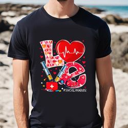 healthcare worker registered nurse, valentine shirt, gift for her, gifts for him