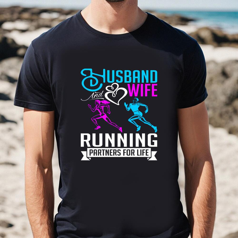 Husband and Wife Running Sweet Valentine Day Shirt .jpg