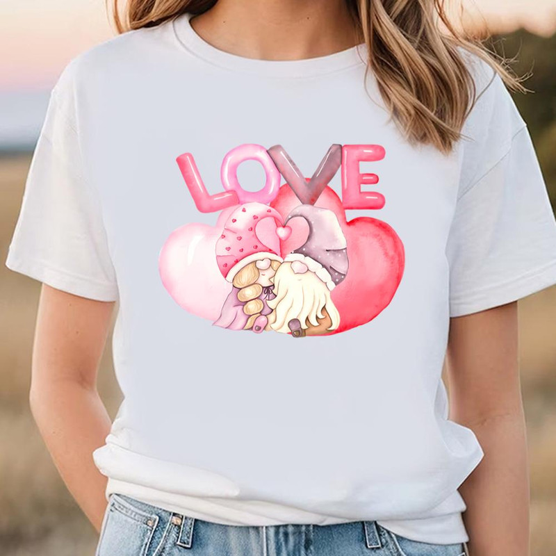 Love Gnomes Hearts Valentine T-Shirt .jpg