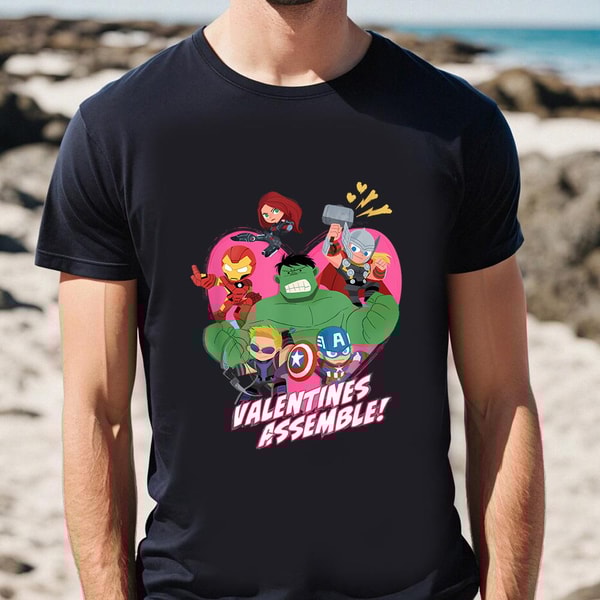 Marvel Avengers Valentine's Assemble T-Shirt .jpg