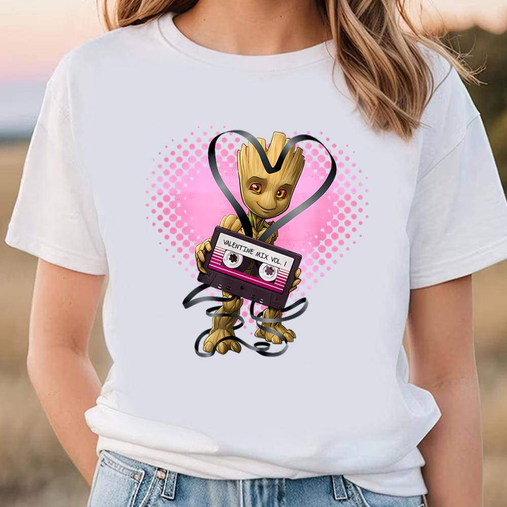 Marvel Guardians Of The Galaxy Groot Valentines T-shirt .jpg