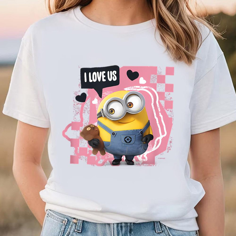 Minions Valentine's Day I Love Us T-Shirt .jpg