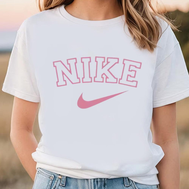 Nike Logo Valentine Pink Unisex T-Shirt .jpg